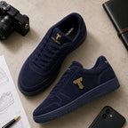 Frost Wolf — Deep Navy & Cream White