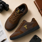 Shadow Lynx — Cognac Brown & Slate Grey