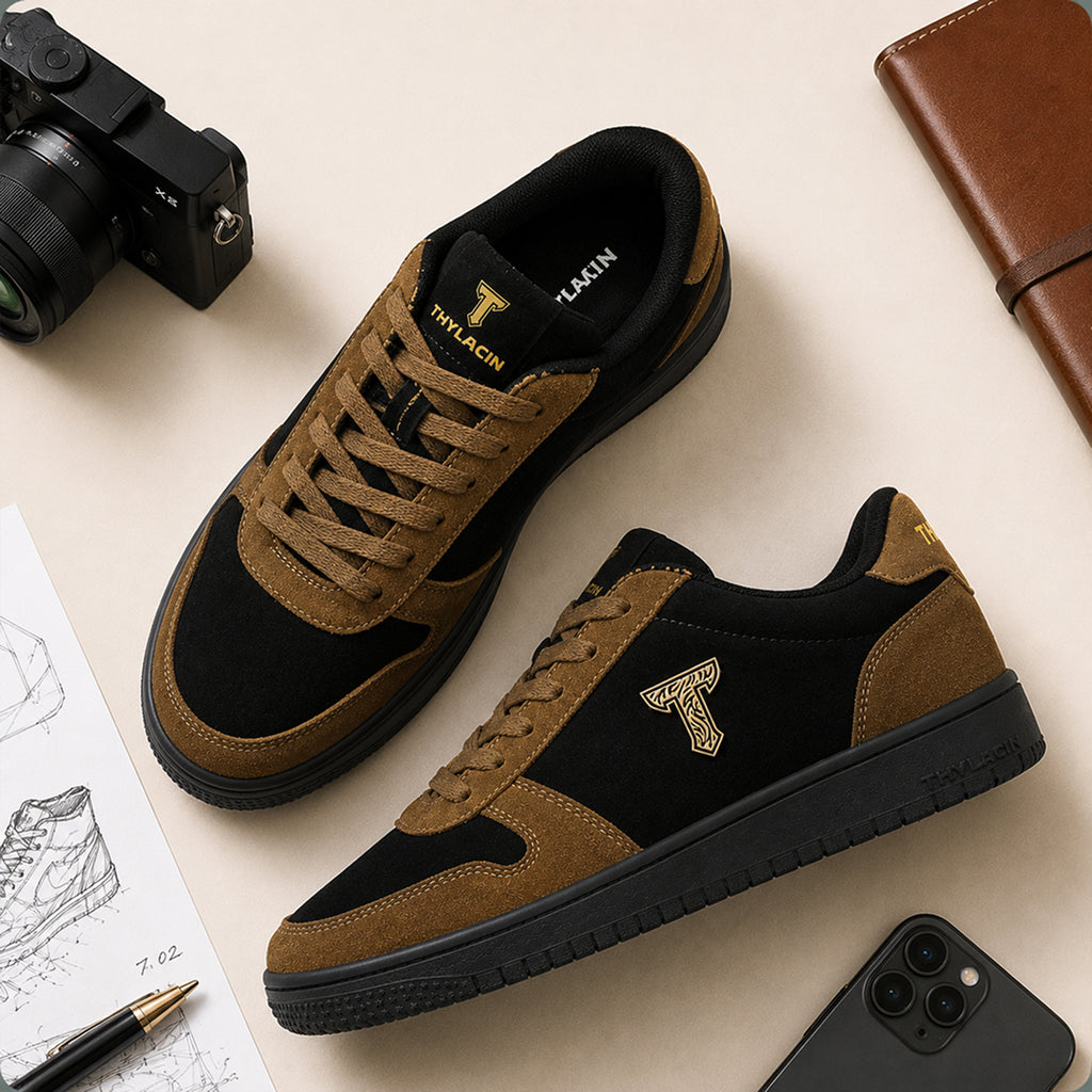 Woodland Fox — Matte Black & Warm Cream