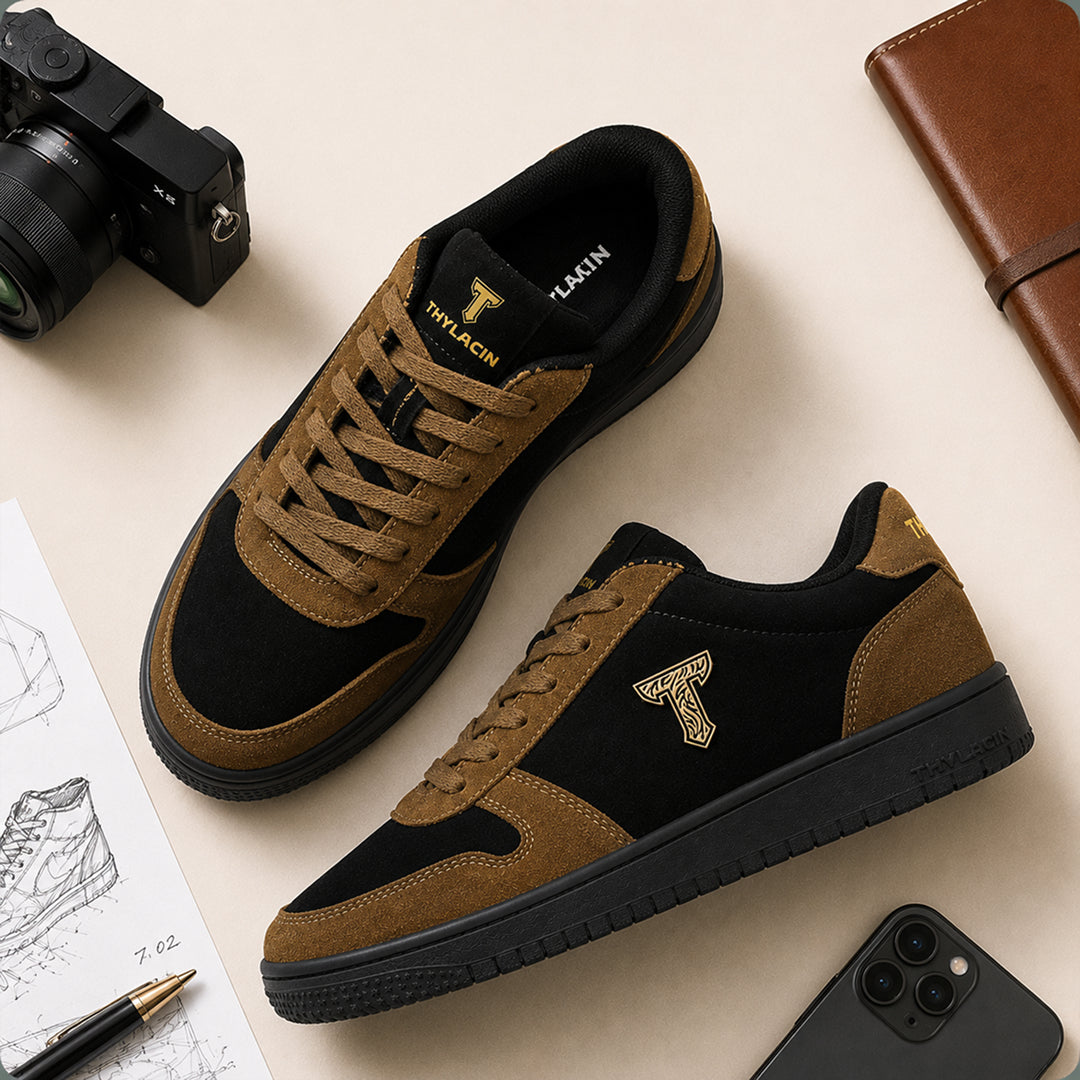 Woodland Fox — Matte Black & Warm Cream