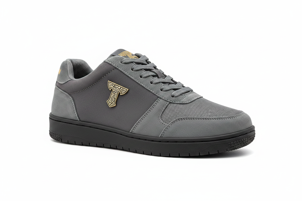 Shadow Lynx — Cognac Brown & Slate Grey