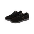 Thylacin Midnight Panther low-top sneakers in all-black suede — a pair