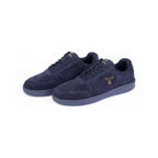 Thylacin Navy Royal low-top sneakers in all-navy suede — a pair